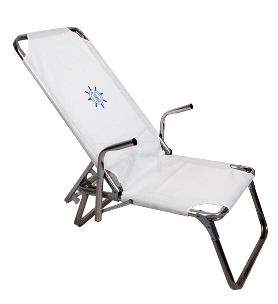 Πολυθρόνα θαλάσσης ύψους 22 εκ. με χερούλια και ψηλή πλάτη ρυθμιζόμενη (Νο.13)