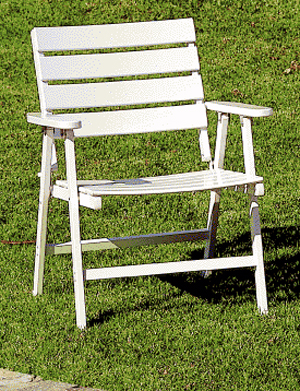 Πολυθρόνα κήπου - βεράντας με χαμηλή πλάτη (Νο.26)