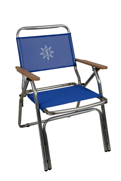 Πολυθρόνα αλουμινίου με ξύλινα χερούλια (Νο.600)