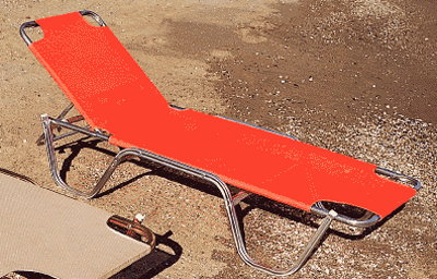 Ξαπλώστρα θαλάσσης σταθερή με ρυθμιζόμενη πλάτη (Νο.36)