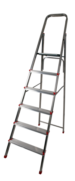 Οικιακή Σκάλα Αλουμινίου 5+1