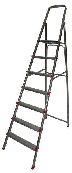 Οικιακή Σκάλα Αλουμινίου 6+1